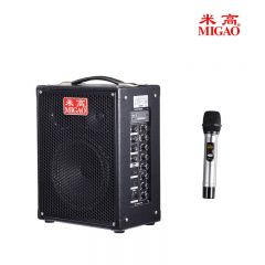 米高 MG820A-LI 音箱 便携式充电音响 套餐：背带音响+配件+U段单话筒