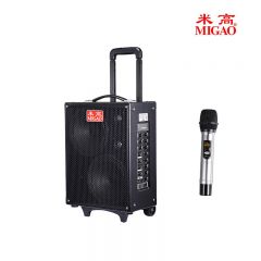 米高 MG882A-LI 音箱 便携式充电音响 套餐：拉杆音响+配件+U段单话筒