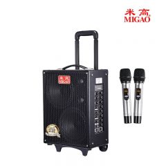 米高 MG883A-LI 音箱 便携式音响 套餐：拉杆音响+配件+U段双话筒