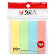 晨光 YS-13 多彩自粘便利贴 便签纸 76*19mm 100张/包