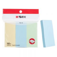 晨光 YS-14 三分条自粘便条 彩色便签纸 100页/包