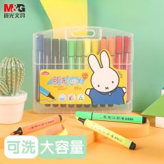 晨光 FCP90183 米菲可洗水彩笔 三角杆 24色